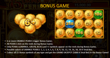 15 Dragon Pearls Bonus Features