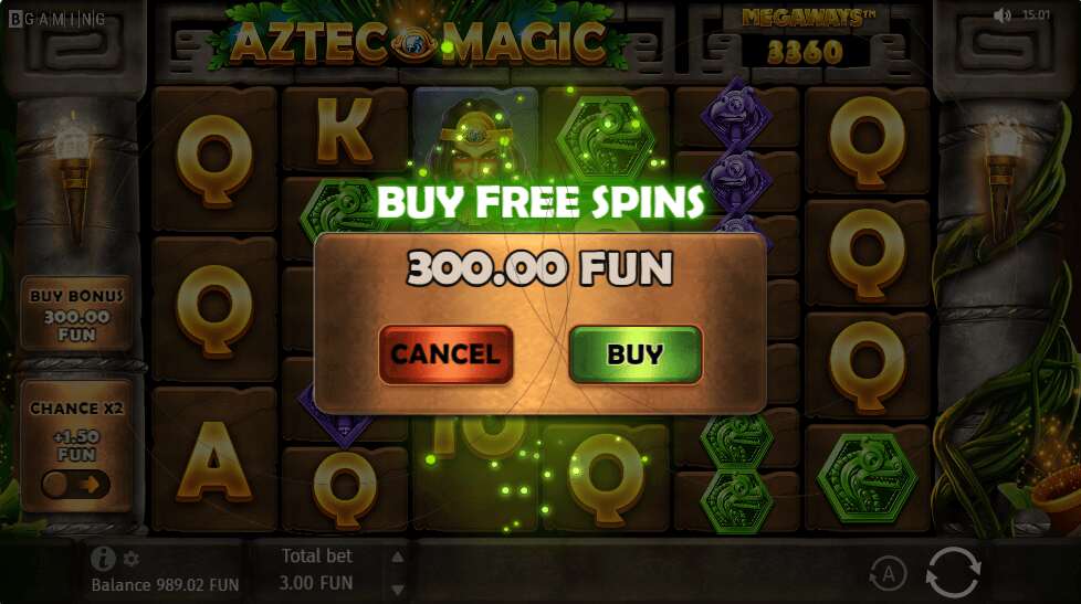 Aztec Magic Megaways- Buy Bonus