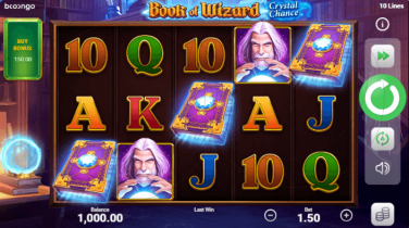 Book of Wizard Crystal Chance Theme & Graphics