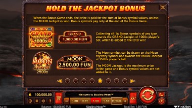 Sizzling Moon Hold the Jackpot Bonus2