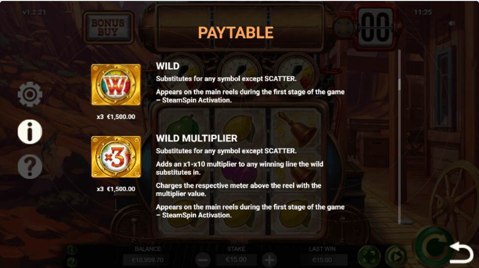 Steam Spin-Wild & Wild Multiplier