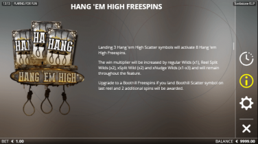 Tombstone R.I.P Hang 'Em High Freespins