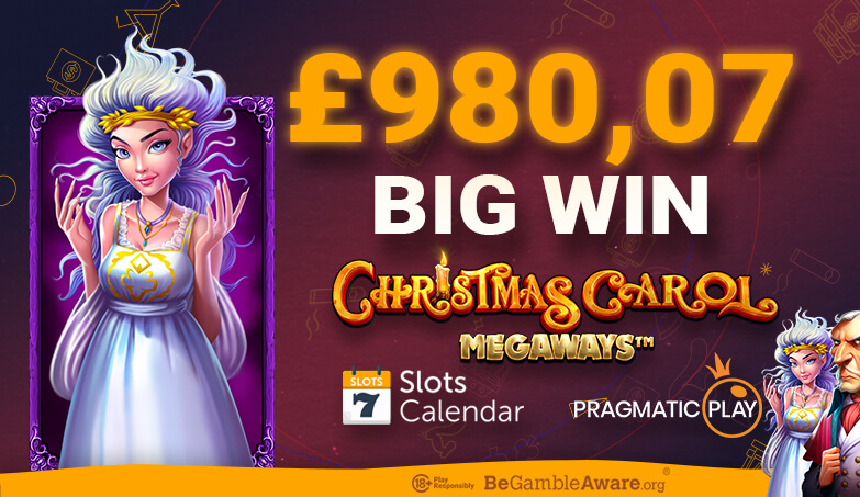 £980,07 Win on Christmas Carol Megaways!