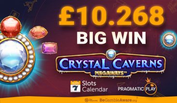 Huge £10.268 Win on Crystal Cavern Megaways!