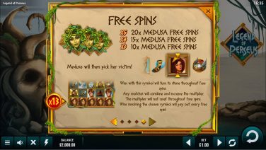 Legend of Perseus Free Spins