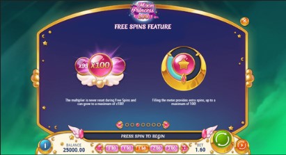 Moon Princess 100 Free Spins