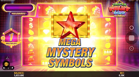 Triple Fruit Deluxe Mega Mystery Symbol