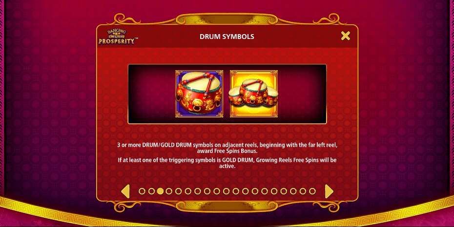 Dancing Drums Prosperity Symbol
