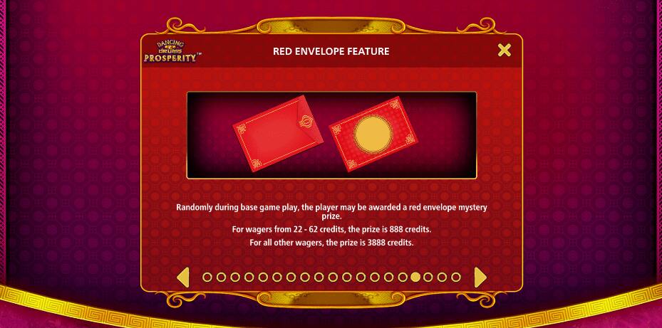 Dancing Drums Prosperity Red Envelope