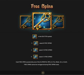 Alkemor's Elements Free Spins