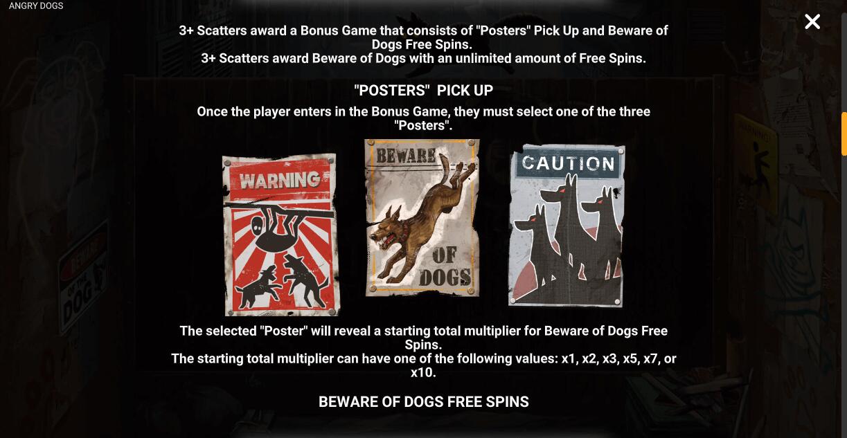 Angry Dogs Slot Posters