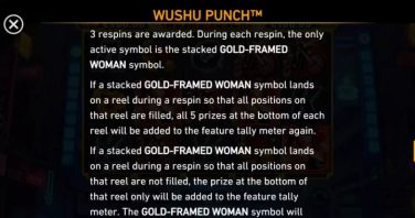 Wushu Punch Strike and Spin feature