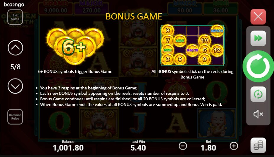 Caishen Wealth Bonus Game