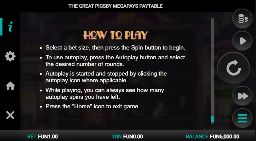 The Great Pigsby Megapays How To Play