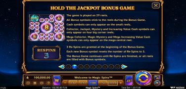 Magic Spins Bonus Game