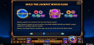 Magic Spins Bonus Game