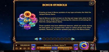 Magic Spins Bonus Symbols