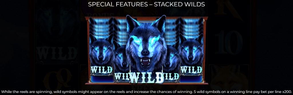 Dark Wolf Stacked Wilds