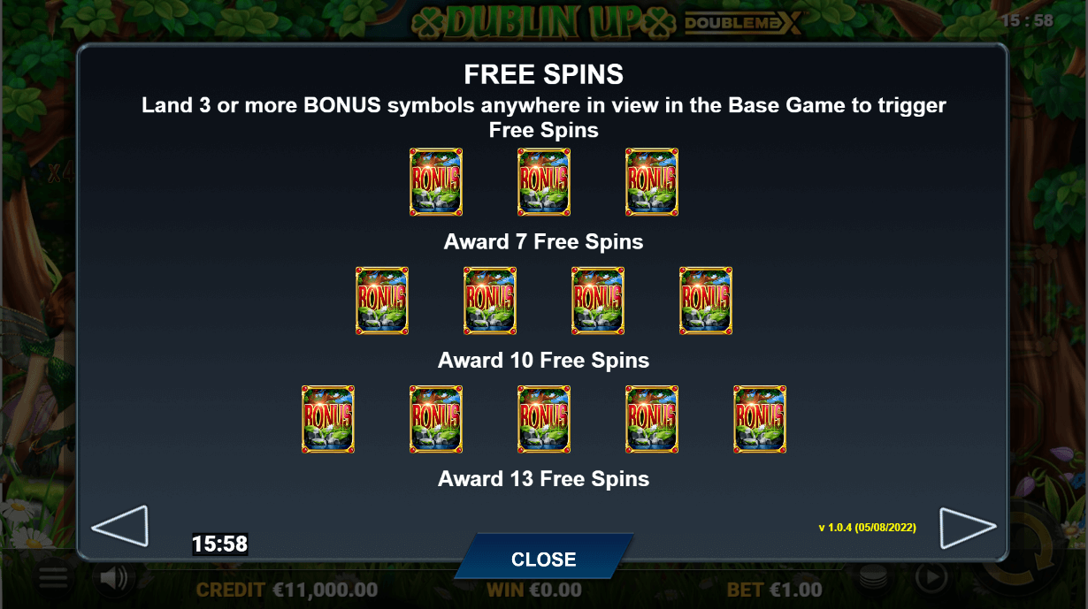 Dublin Up Doublemax Free Spins