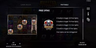Monster Truck Madness free spins