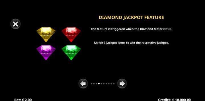 Diamond King Gold Diamond Jackpot Feature