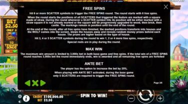 Greedy Wolf Rotiri Gratuite + Ante Bet