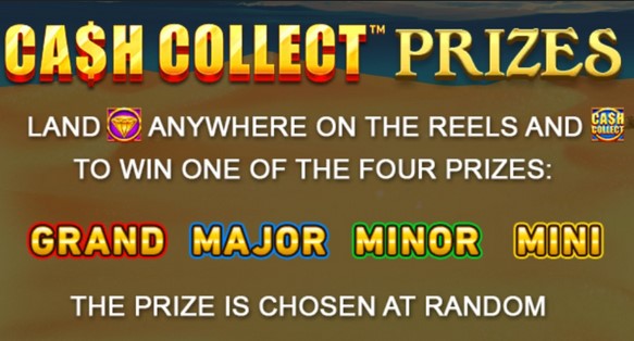 Cash Collect Sahara Riches Megaways Cash Collect Prizes