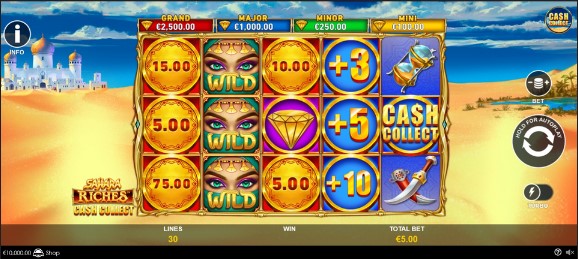 Cash Collect Sahara Riches Megaways Theme