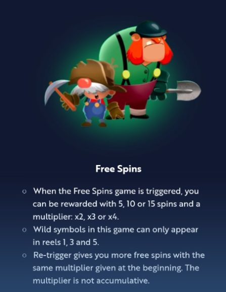 Gold Rush Gus Free Spins Feature