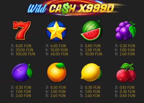 Wild Cash x9990 Symbols
