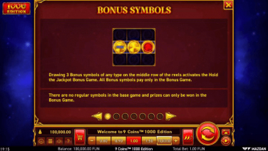9 Coins™ 1000 Edition Symbols