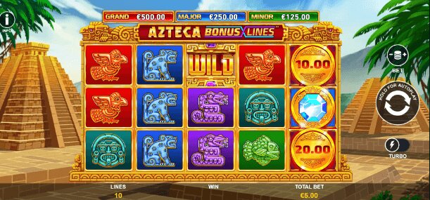 Azteca Bonus Lines Theme & Design