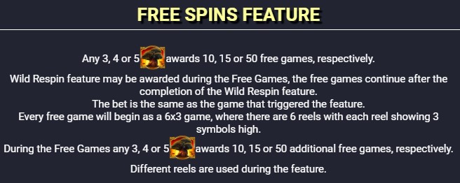 Diamond Safari Free Spins Feature