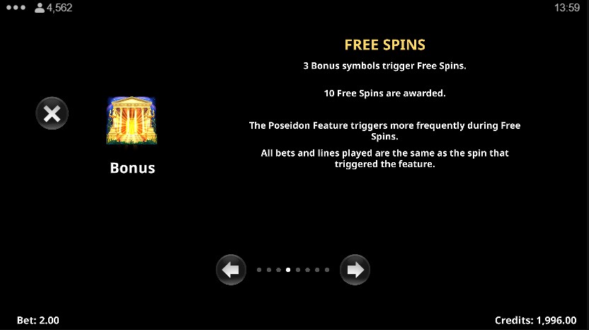 Amazing Link Poseidon Free Spins