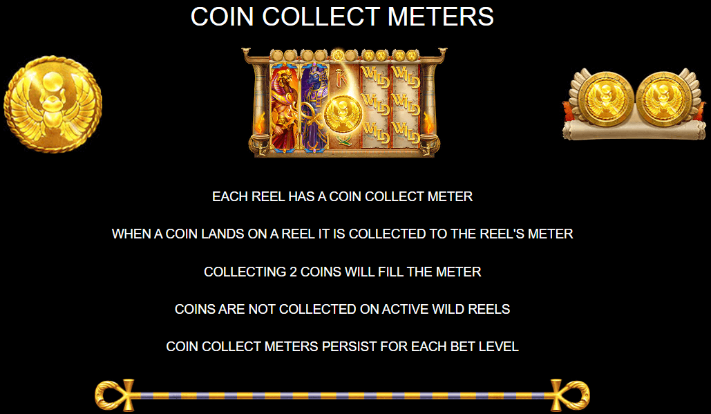 Ark of Ra Coin Collect Meters