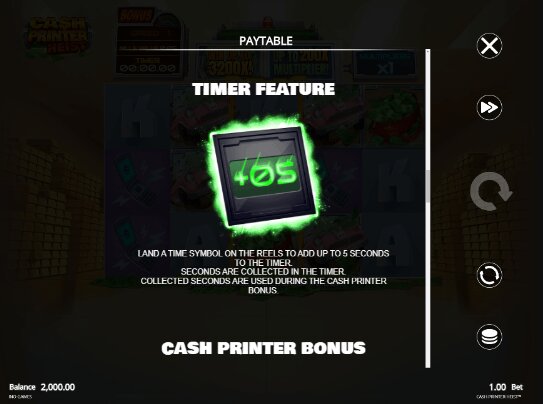 Cash Printer Heist Timer