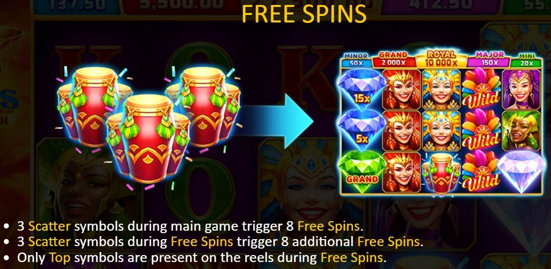 Rio Gems FREE SPINS