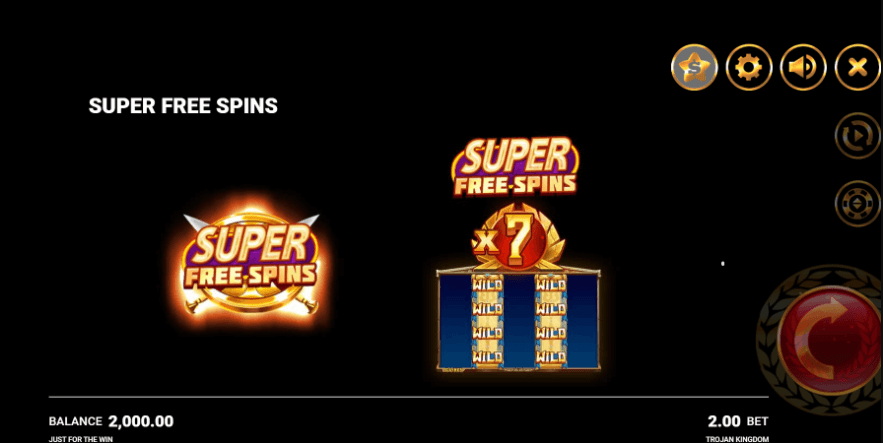 Trojan Kingdom Super Free Spins 1