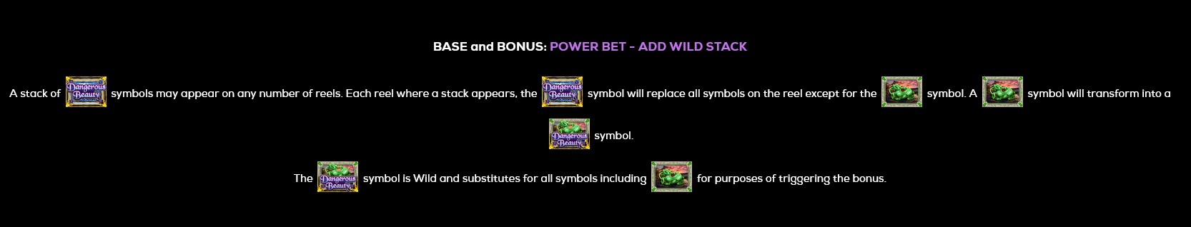 Dangerous Beauty Jackpot Power Bet Add Wild Stack