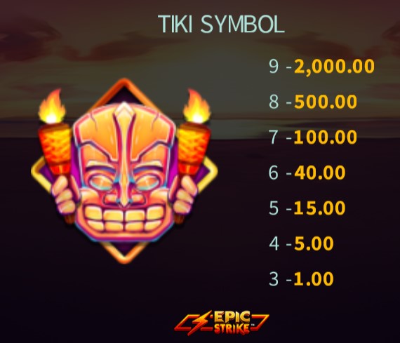 Flaming Tiki Tiki Symbol