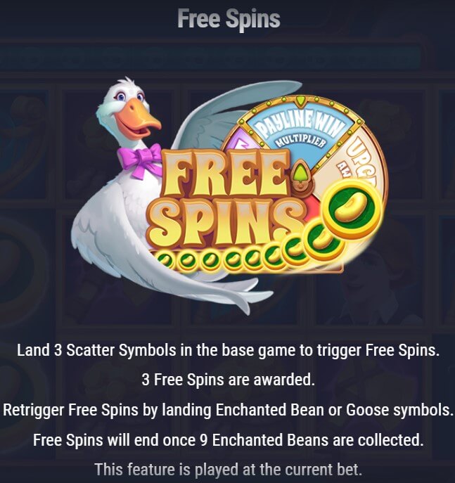 9 Enchanted Beans Free Spins
