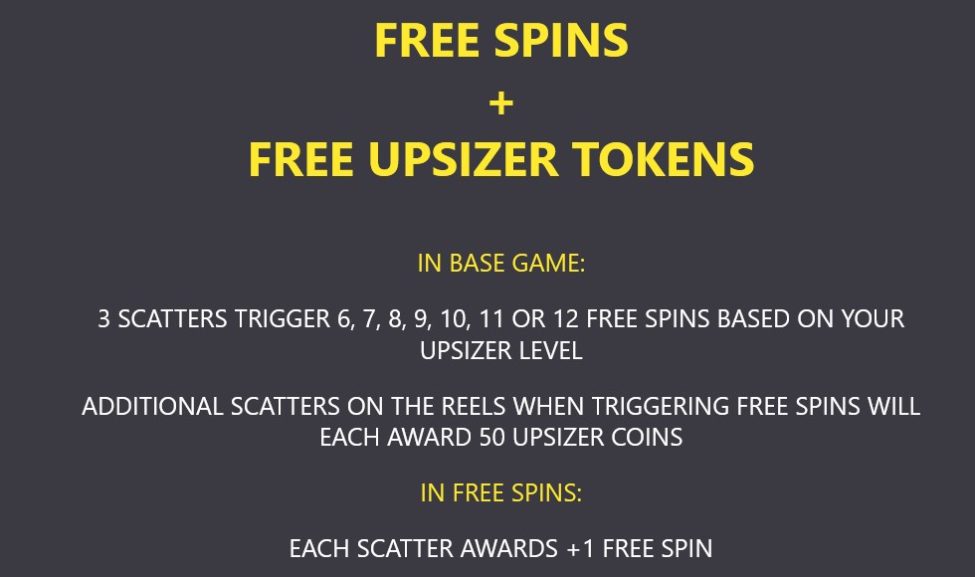 Anvil and Ore Free Spins + Free Upsizer Tokens