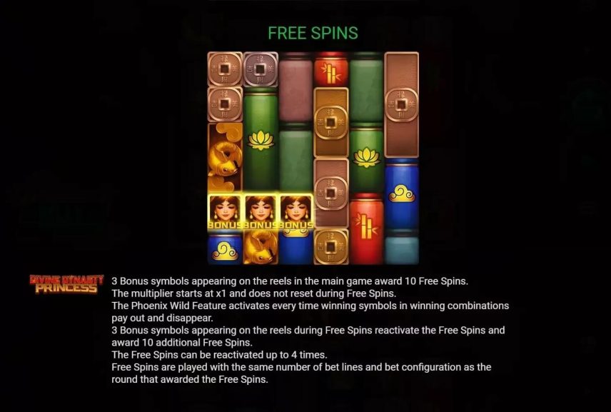 Divine Dynasty Princess Free spins