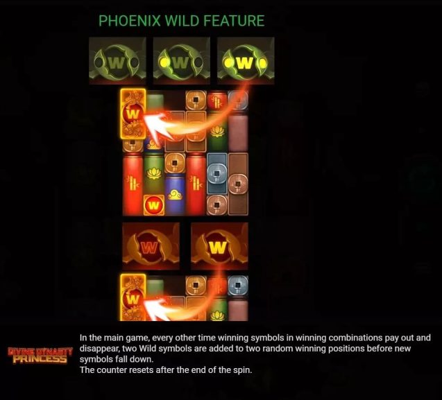 Divine Dynasty Princess Phoenix Wild Feature