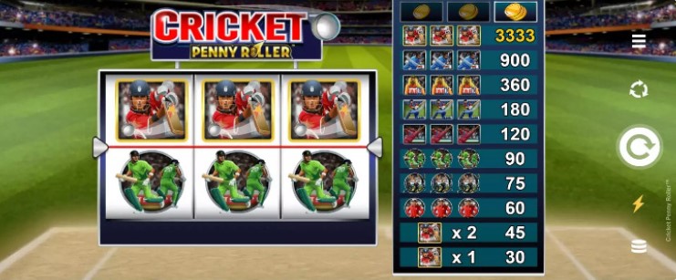 Cricket Penny Roller Theme and design