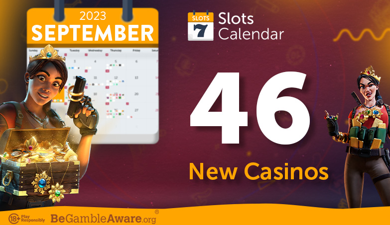 New online casinos added in September 2023 on SlotsCalendar!