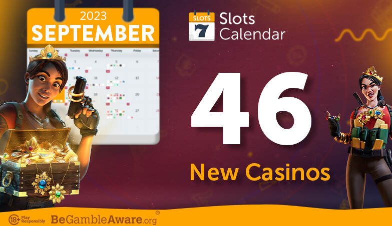 New online casinos added in September 2023 on SlotsCalendar!