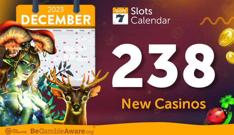 Check out the new online casinos SlotsCalendar added in December 2023!