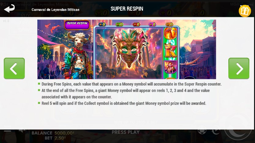 Carnaval de Leyendas Miticas Re-spin