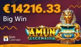 Massive €14216.33 win On Amun Ascension Slot!